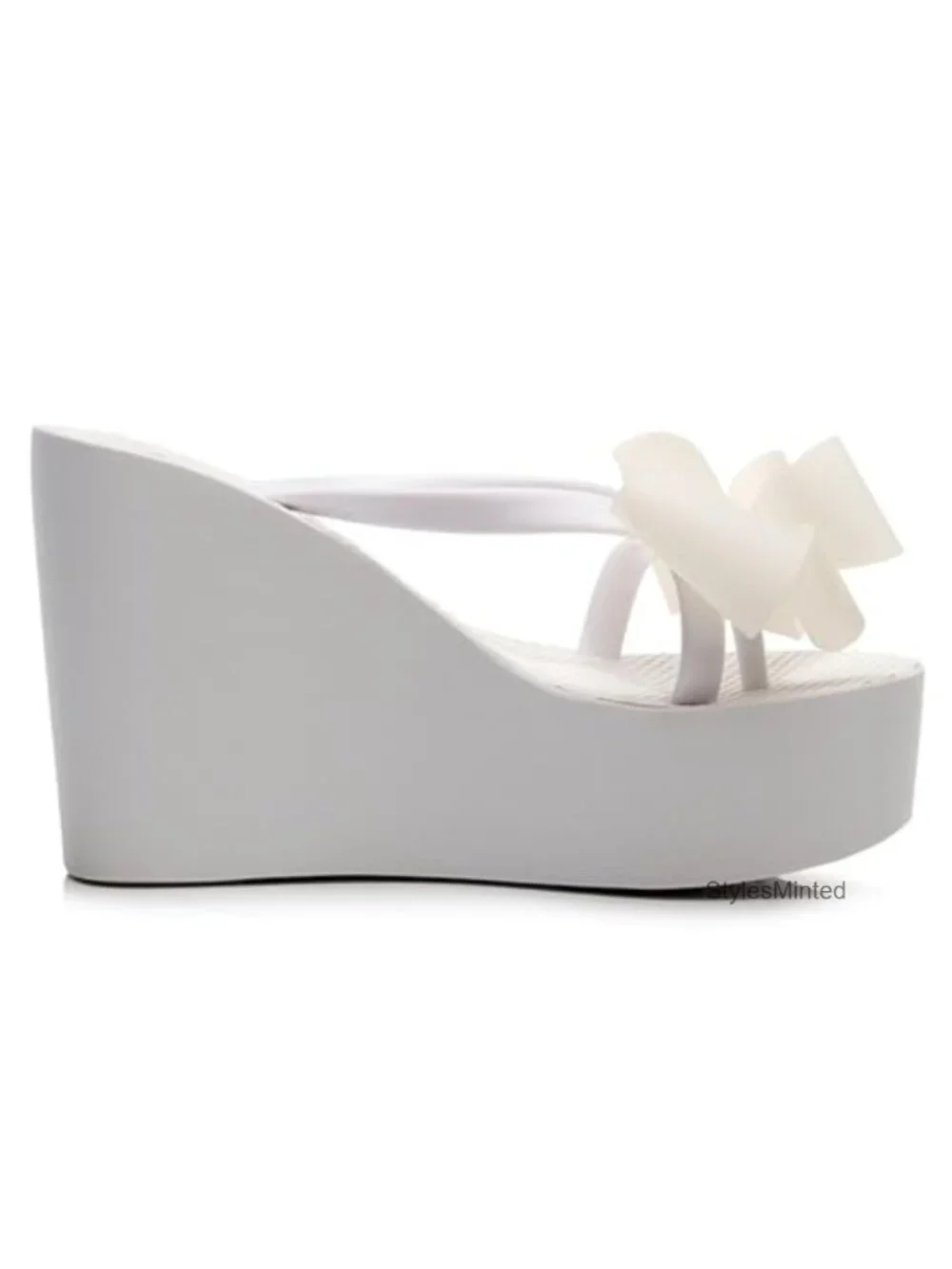 Women's Bow Platform Wedge Flip Flops Sandals EVA Non-Slip Summer Beach Slides